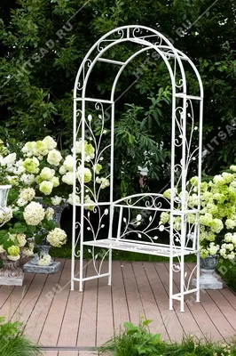 Кованые арки садовые и перголы для цветов: фото, цены - Москва