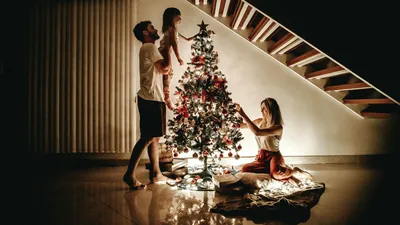 Красивые новогодние елки для дома (145 фото) - фото - картинки и рисунки:  скачать бесплатно
