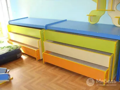 Кровати для детского сада одноместные (1432*640*590h) купить недорого:  характеристики, фото, отзывы, низкая цена, доставка во все регионы Украины  - мебельный интернет-магазин Mitra-Mebel