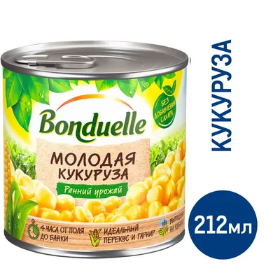 Кукуруза Bonduelle молодая 340 г с бесплатной доставкой на дом из  «ВкусВилл» | Нижний Новгород