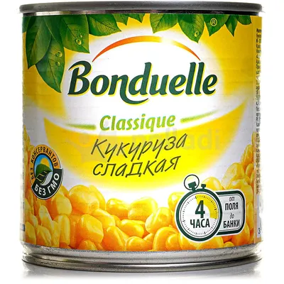 Кукуруза сладкая Bonduelle в зернах, 340 г х 12шт - купить с доставкой по  выгодным ценам в интернет-магазине OZON (387452159)