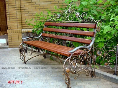Лавочки декоративные садовые фото цены | кованые лавки скамейки для сада  парка из металла на заказ :: «КОВКА-МДМ»