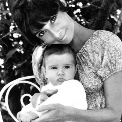 Rare Audrey Hepburn — Audrey and her son Luca, in Switzerland, 1975....