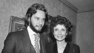 Rare Audrey Hepburn — Audrey Hepburn with her son Luca Dotti on...