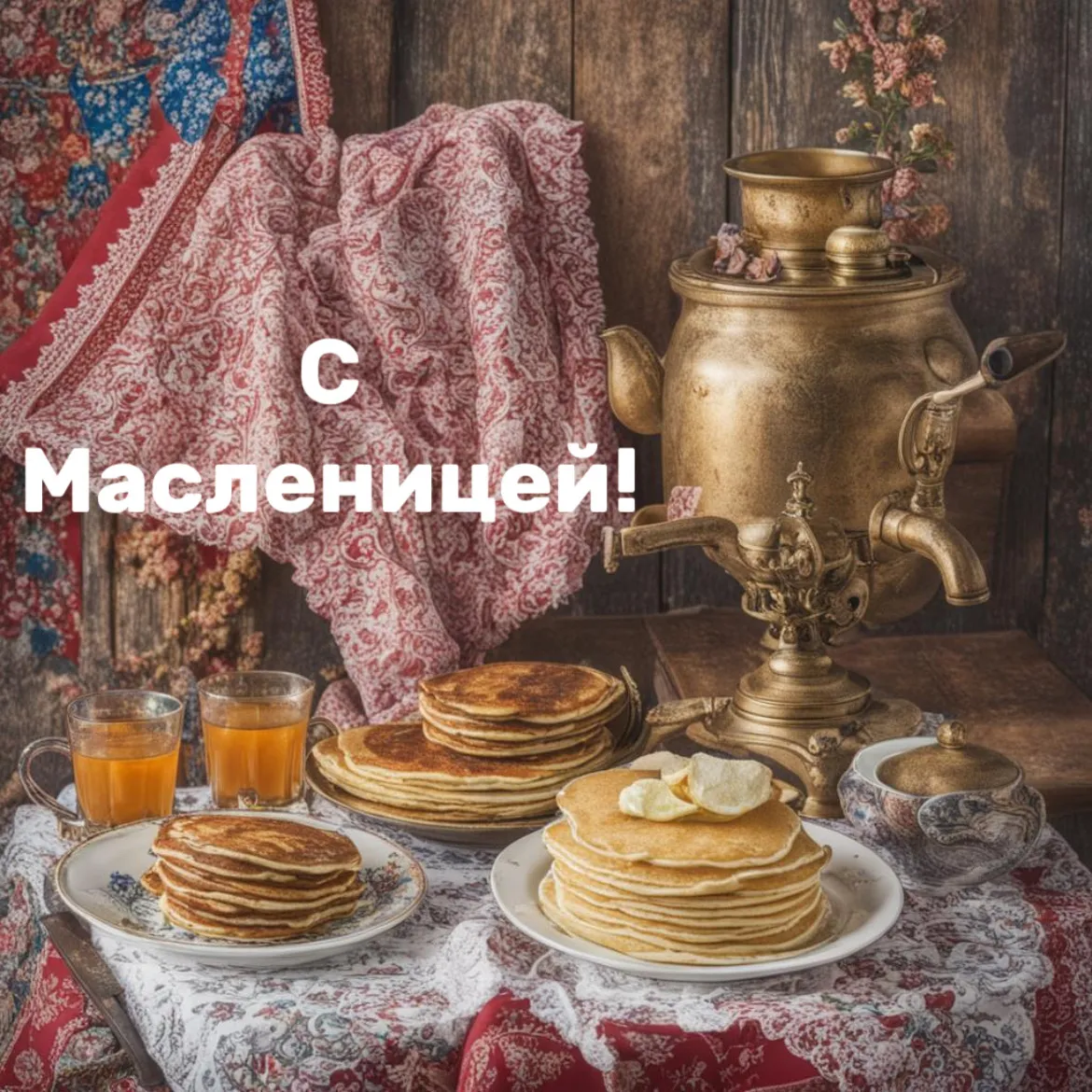 Красивые открытки, картинки с Масленицей. Часть 1-ая.