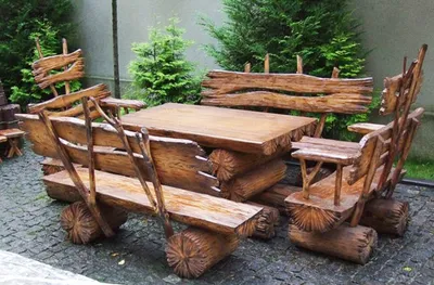 Мебель для сада из дерева фото фотографии