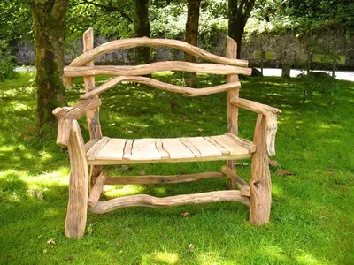 Комплект мебели для сада из дерева | Пикабу