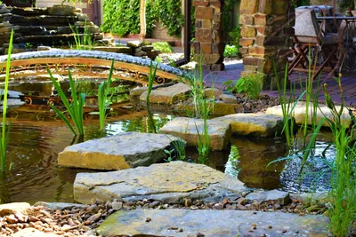 Место для отдыха в саду / Rest place in the garden Stock Photo | Adobe Stock