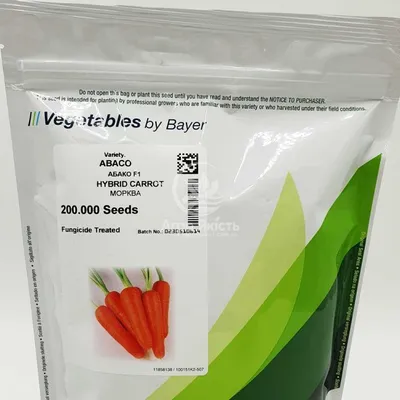 Купить морковь Абако F1 1000000 семян (фракция 2,4-2,6mm) цена в  интернет-магазине Agromarket50