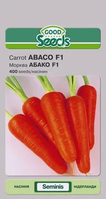 Насіння GS Морква АБАКО F1 [400нас] (Good Seeds) (ID#1756054868), цена:  44.30 ₴, купить на Prom.ua