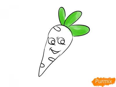 шаг за шагом нарисовать морковь. рисование морковки. урок для детей.  иллюстрация вектора Иллюстрация штока - иллюстрации насчитывающей цвет,  морковь: 251464680