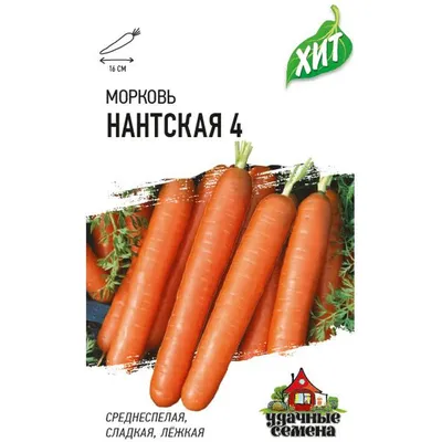 Семена Морковь Нантская-4 среднеспелый купить по низкой цене - Галамарт