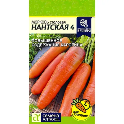 Морковь Нантская 4 (Нантская 4) можно купить недорого с доставкой в  питомнике Любвитский