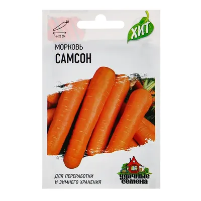 Семена Морковь \"Самсон\", 0,5 г серия ХИТ х3 (2 шт) - РусЭкспресс