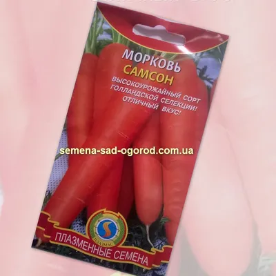 Морковь Самсон 0,3г ХИТ Семена Моркови цена 17руб. доставка Самара