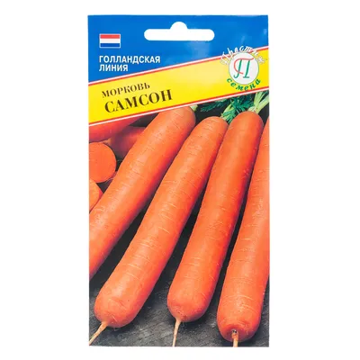 Морковь Самсон 2 г (фасовка) Bejo Zaden, ЖивойОгород