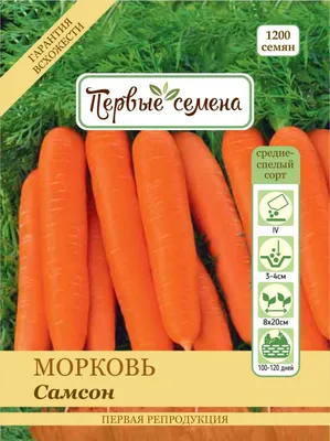 Купить Морковь \"Рекорд\" Самсон F1 1000 сем в Онсад.ру с доставкой Почтой