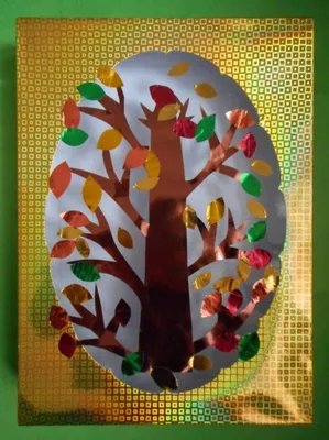Самоклеющаяся мозаика своими руками «Осеннее дерево» (11 фото).  Воспитателям детских садов, школьным учителям и педагогам - Маам.ру