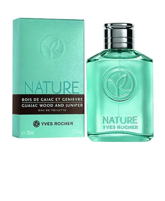 Amazon.com: Yves Rocher NATURE Guaiac Wood and Juniper Eau de Toilette for  Men, 75 ml./2.5 fl.oz.