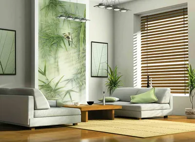 Бамбуковые обои в интерьере прихожей | Смотреть 39 идеи на фото бесплатно