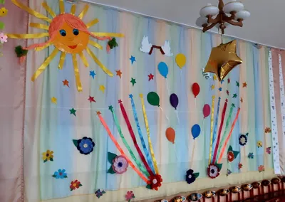 Украшение зала воздушными шарами на 8 марта: воплощаем фантазии