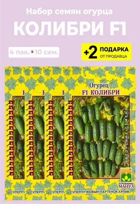 Семена Огурец \"Колибри F1\", 4 упаковки + 2 подарка — купить в  интернет-магазине по низкой цене на Яндекс Маркете