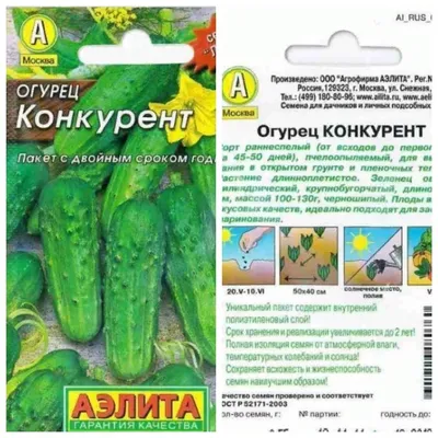 Семена огурца Конкурент купить почтой | «АгроМаркет»