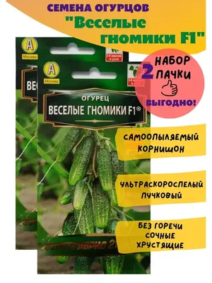 Веселые гномики F1 семена огурца партенокарпический Імперія Насіння купить,  цена в интернет-магазине Супермаркет Семян