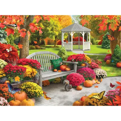 Осенний сад » ImagesBase - Обои для рабочего стола