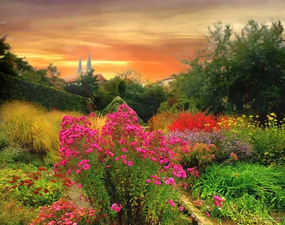 Пазл «Осенний сад» из 170 элементов | Собрать онлайн пазл №201427