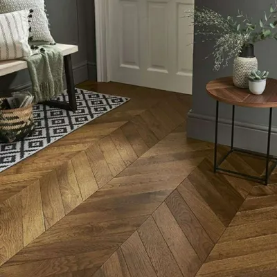 Паркет Французская елочка Дуб Smoked natural лак от HM Flooring – фото,  цена, описание, отзывы