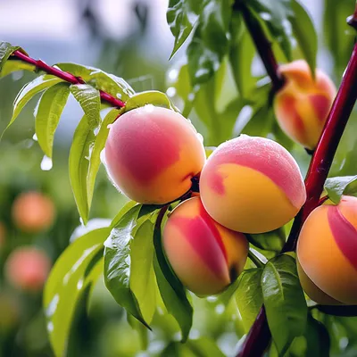 персиковый сад. проход с цветущими персиковыми деревьями. селективное  фокусирование Стоковое Фото - изображение насчитывающей цвет, природа:  223364918