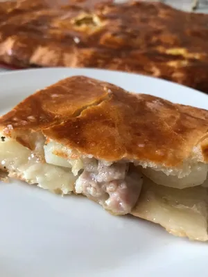 Дрожжевой пирог с курицей и картошкой - пошаговый рецепт с фото на Повар.ру