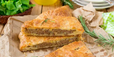 Пирог с мясом и картофелем | Пироговая \"Маруся\"