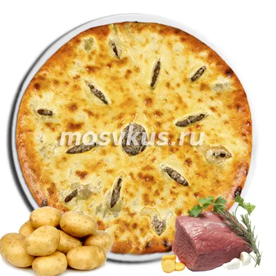 Дагестанский пирог с сушеным мясом и картофелем — Чабан Чуду