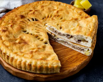 Осетинский пирог с мясом и картофелем | Пироги с Историей