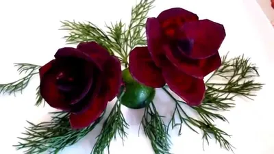 Цветы из свеклы! Украшения из овощей! Flowers from beet! Decoration of  Vegetables! - YouTube