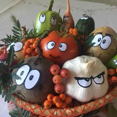 Поделки и Развивашки для детей on Instagram: \"⠀ Поделки из овощей и фруктов  🍏🍎🥒🌽 ⠀ Страничка детских поделок 👉 @podelki_v_detskij_sad\"