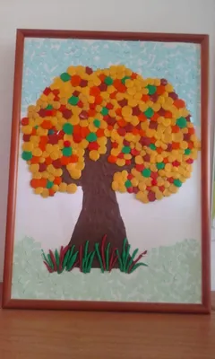 Вот и наша поделка в детский сад на тему \"Осень Золотая \",уже зима правда  ,но так как я новичок то думаю простительно 😀 | Сообщество «Детские поделки,  рисунки и творчество» | Для мам