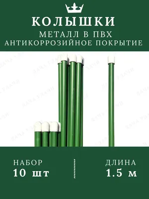 Колышки для подвязки растений 1.5 метра 10 шт. металлические садовые  подпорки под кусты помидор пионов роз малины - купить по выгодной цене в  интернет-магазине OZON (539161644)