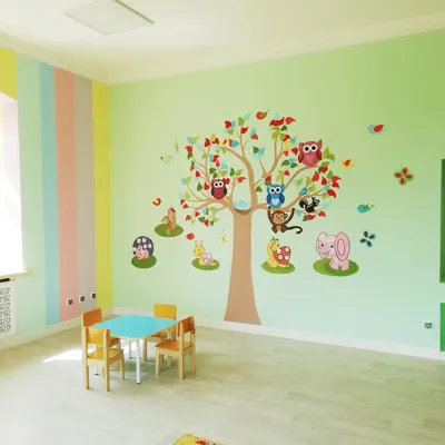 Роспись стен в ДОУ, детском центре, школе на заказ в СПб