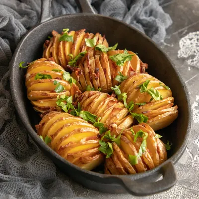 Картофель, запечённый с беконом - пошаговый рецепт с фото