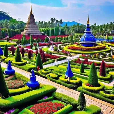 Сад Стоунхендж в Тропическом Парке Нонг Нуч, Таиланд, Азия.