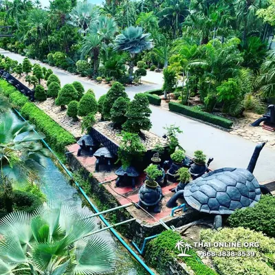 Итальянский сад в Тропическом Парке Нонг Нуч, Таиланд, Азия.