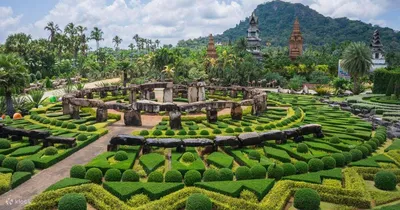 Тропический парк Нонг Нуч Suan Nong Nooch фото путеводитель