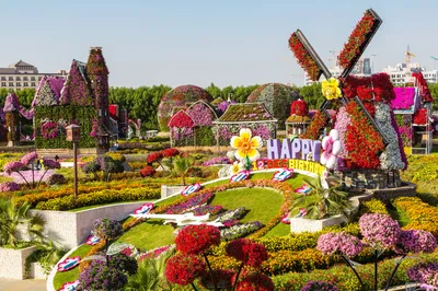 Dubai Miracle Garden (\"Чудо-Сад\" в Дубае) | Ландшафтный дизайн садов и  парков