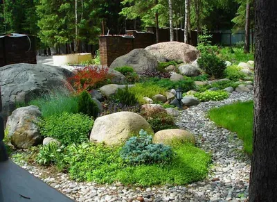 Сад в скандинавском стиле | Цветущий сад ландшафтный дизайн | Дзен