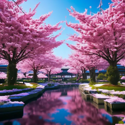 Сад сакуры в японии (62 фото) - 62 фото