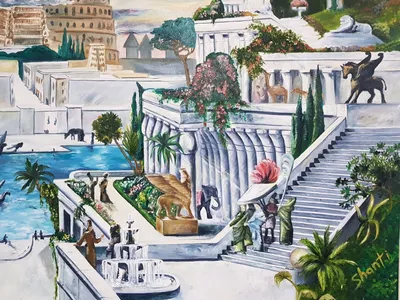 Дизайн интерьера, Мебель и Ремонт - Висячие сады Семирамиды, Азия Около 600  г. до н.э. на территории современного Ирака шумел древний Вавилон. Своего  наивысшего расцвета город достиг при царе Навуходоносоре II, который