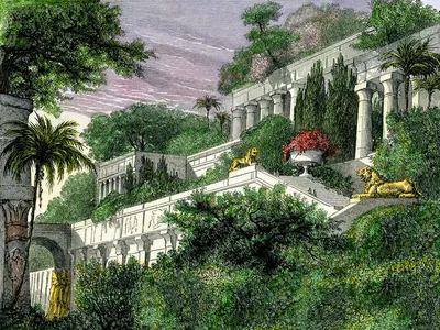 Висячие сады Семирамиды, красиво, …» — создано в Шедевруме